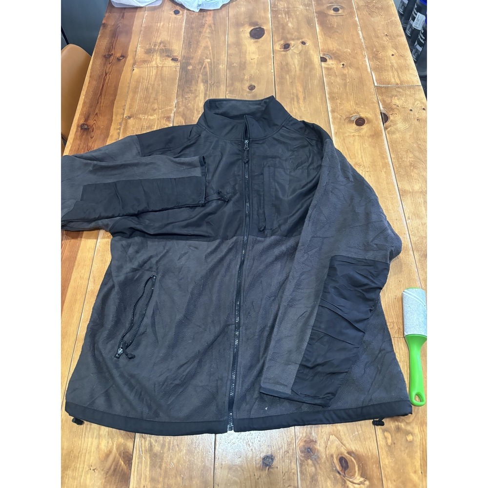 Beverly Hills Polo Club‎ Men's 2XL Full Zip Fleece Jacket Charcoal Gray Black